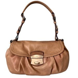 Vintage PRADA Leather Shoulder Bag BR2759